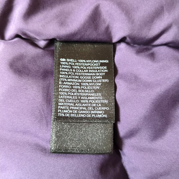 The North Face‎ Aconcagua 550 Down Puffer Vest Purple Women's Small - Picture 8 of 15